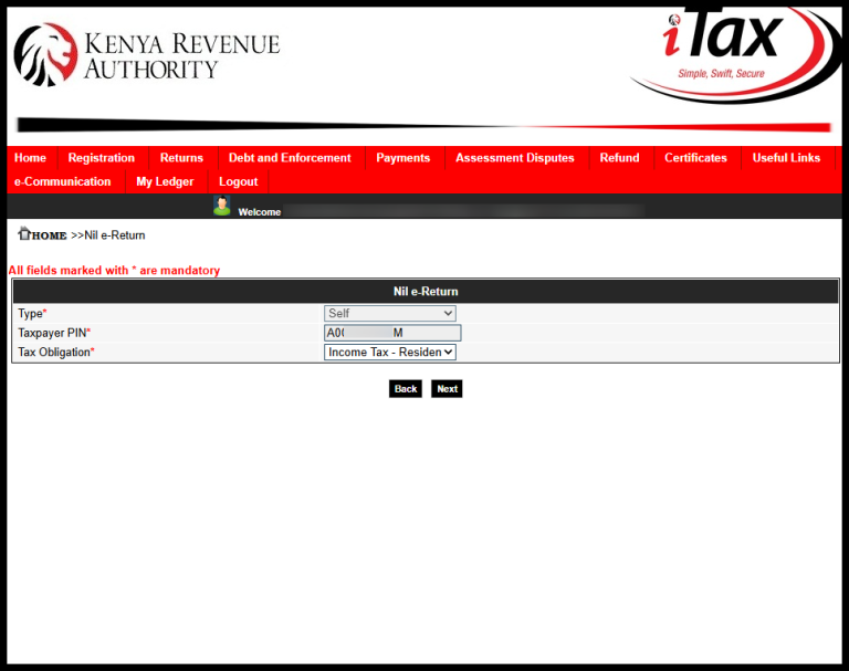 Select KRA Tax Obligation