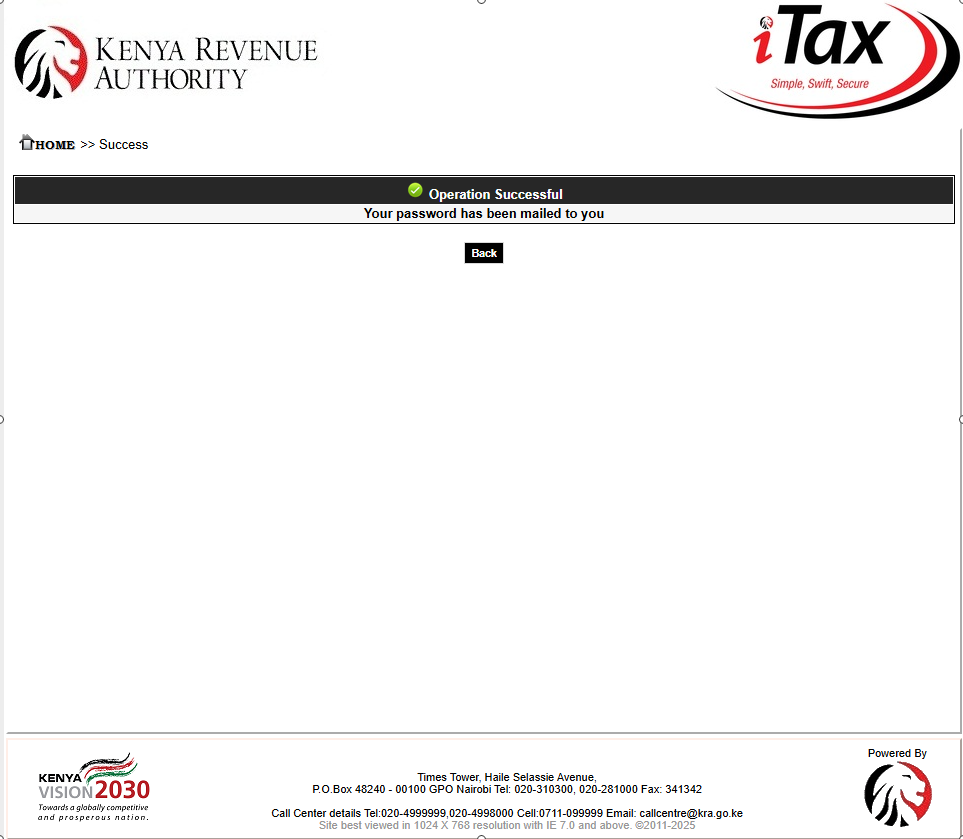 your password has been mailed to you