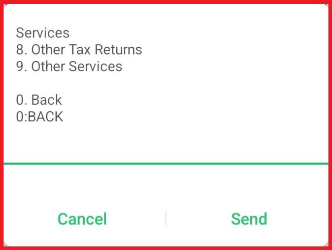 Next, select option 9 - Other Services. This section includes other KRA Services such as KRA PIN Number Retrieval, which is what we are looking for. 