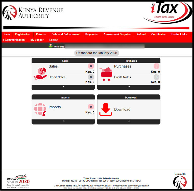 Once all fields are correctly filled, click the “Submit” button. A confirmation message will appear stating “Your KRA password has been successfully changed,” and you will be automatically logged into your account. Finally, click “OK” to proceed, and your new KRA password will be fully active, allowing you to access the iTax portal securely.