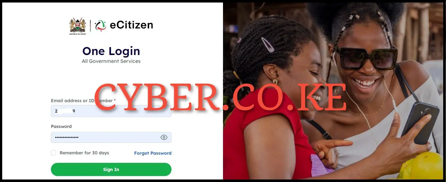 Login Into eCitizen Account